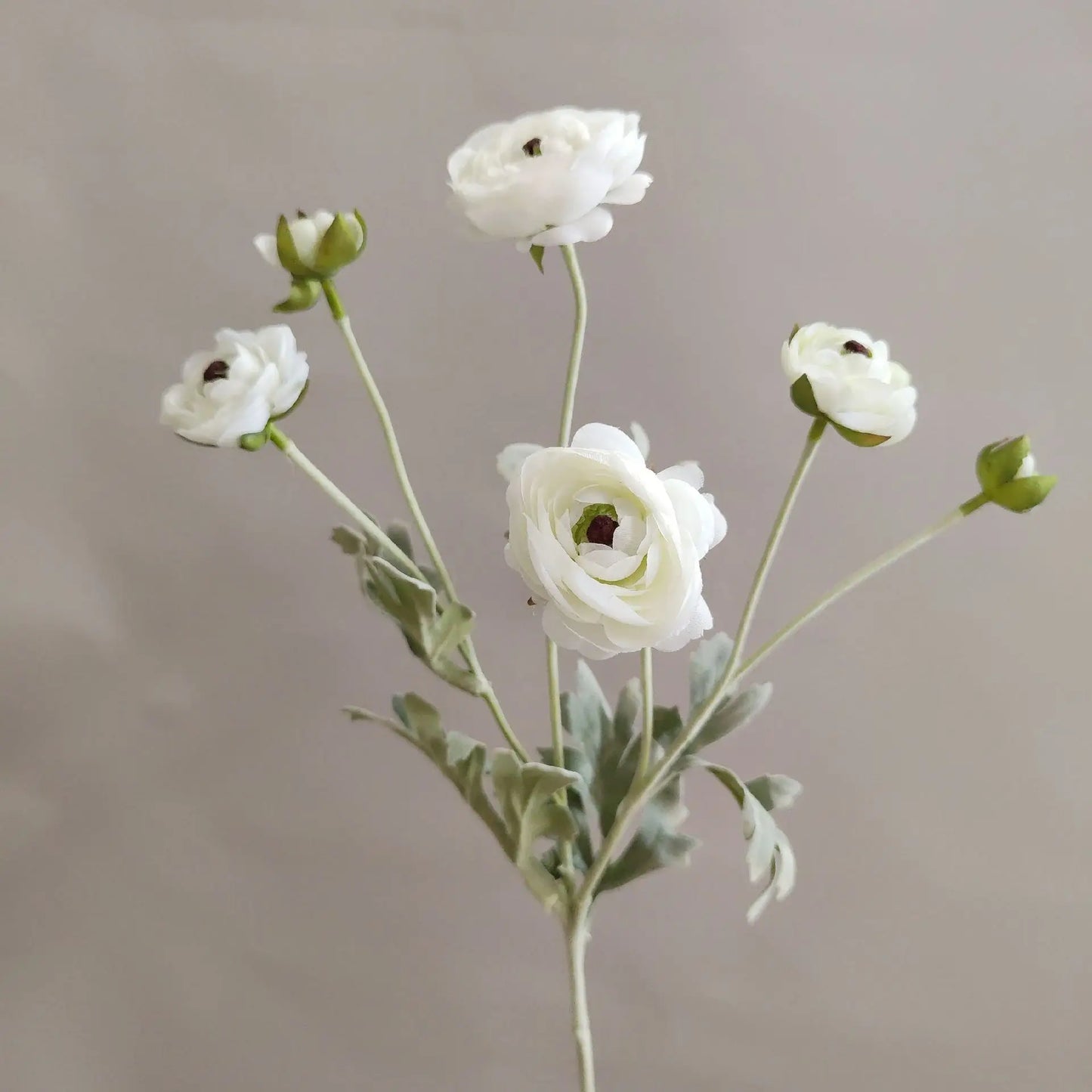 Delicate Small Peony Flower 6 Fork Silk Peony Flower Single Branch Bouquet Living Room Home Decoration Wedding