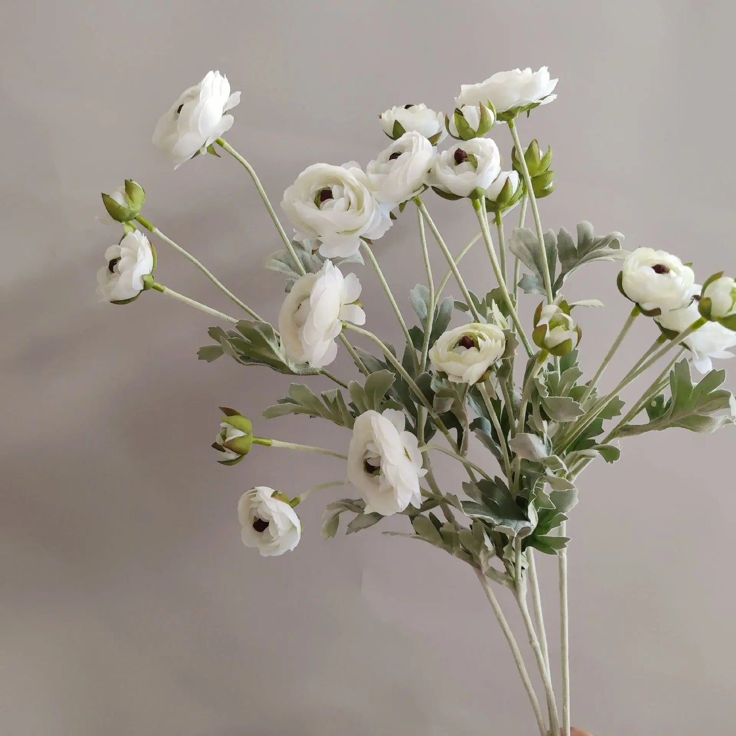 Delicate Small Peony Flower 6 Fork Silk Peony Flower Single Branch Bouquet Living Room Home Decoration Wedding