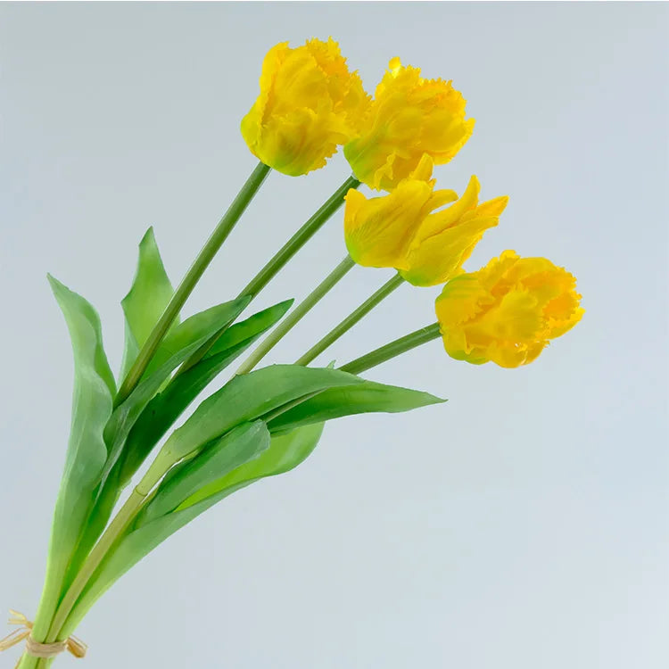 New Silicone Tulip Faux Flower Real Touch Bouquet 40CM Luxury Home Decorative Flowers Living Room Deco Flores Fake Plant