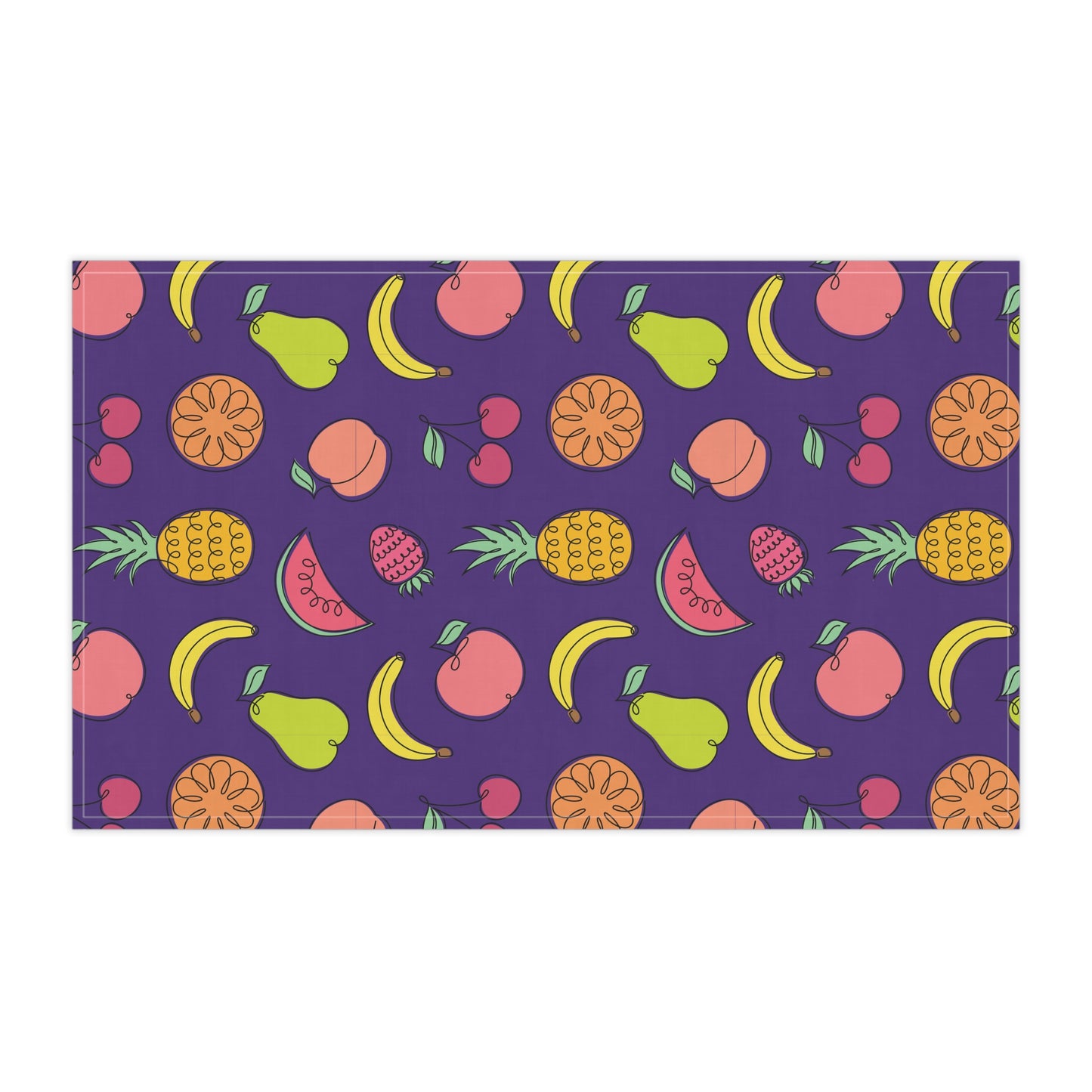 Fruitful Whimsy: A Tea Towel Delight - Purple Passion - FWTT