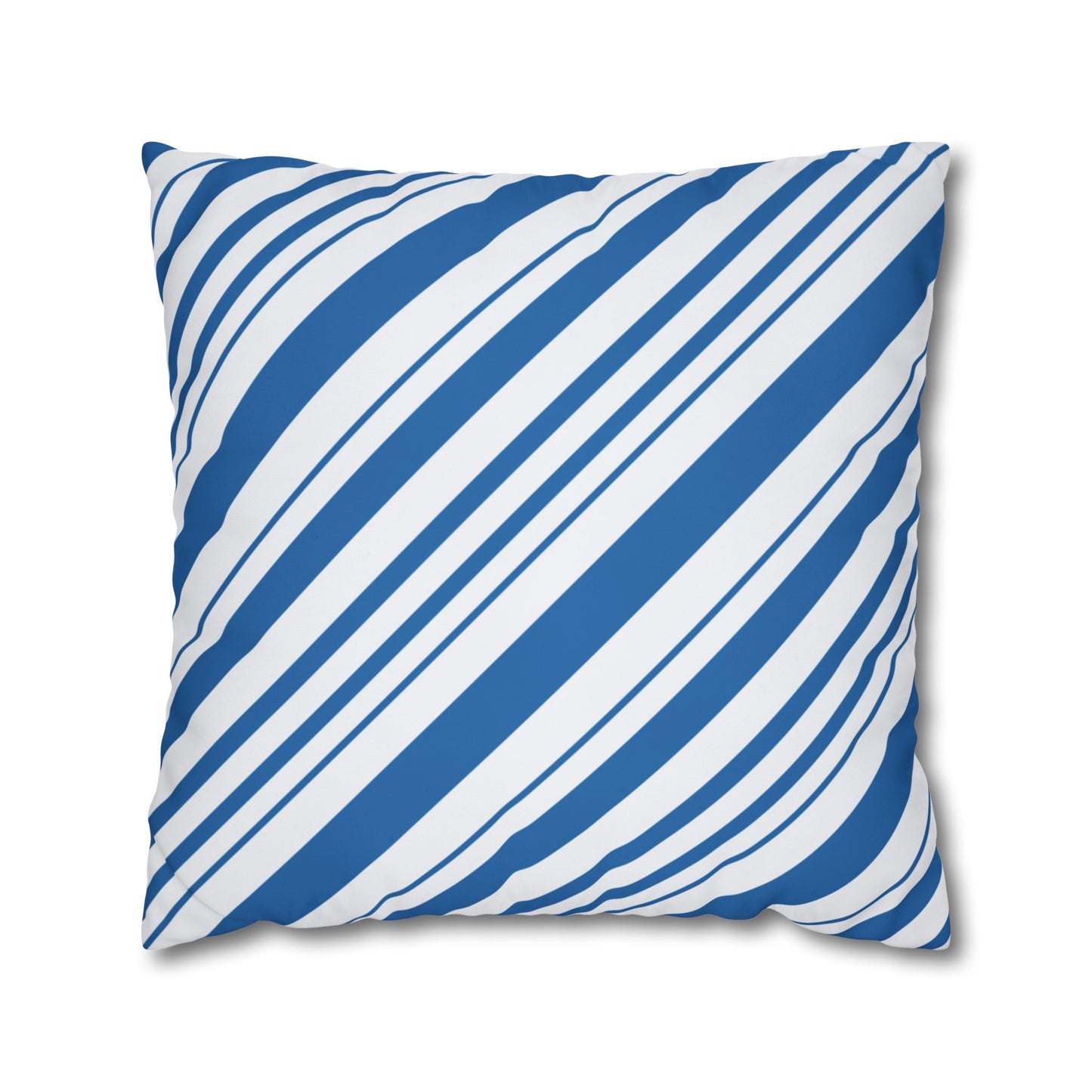 Stylish Blue Striped Pillowcase, Modern Home Décor, Cozy Couch Accessory, Gift for Housewarming, Nautical Theme Decoration