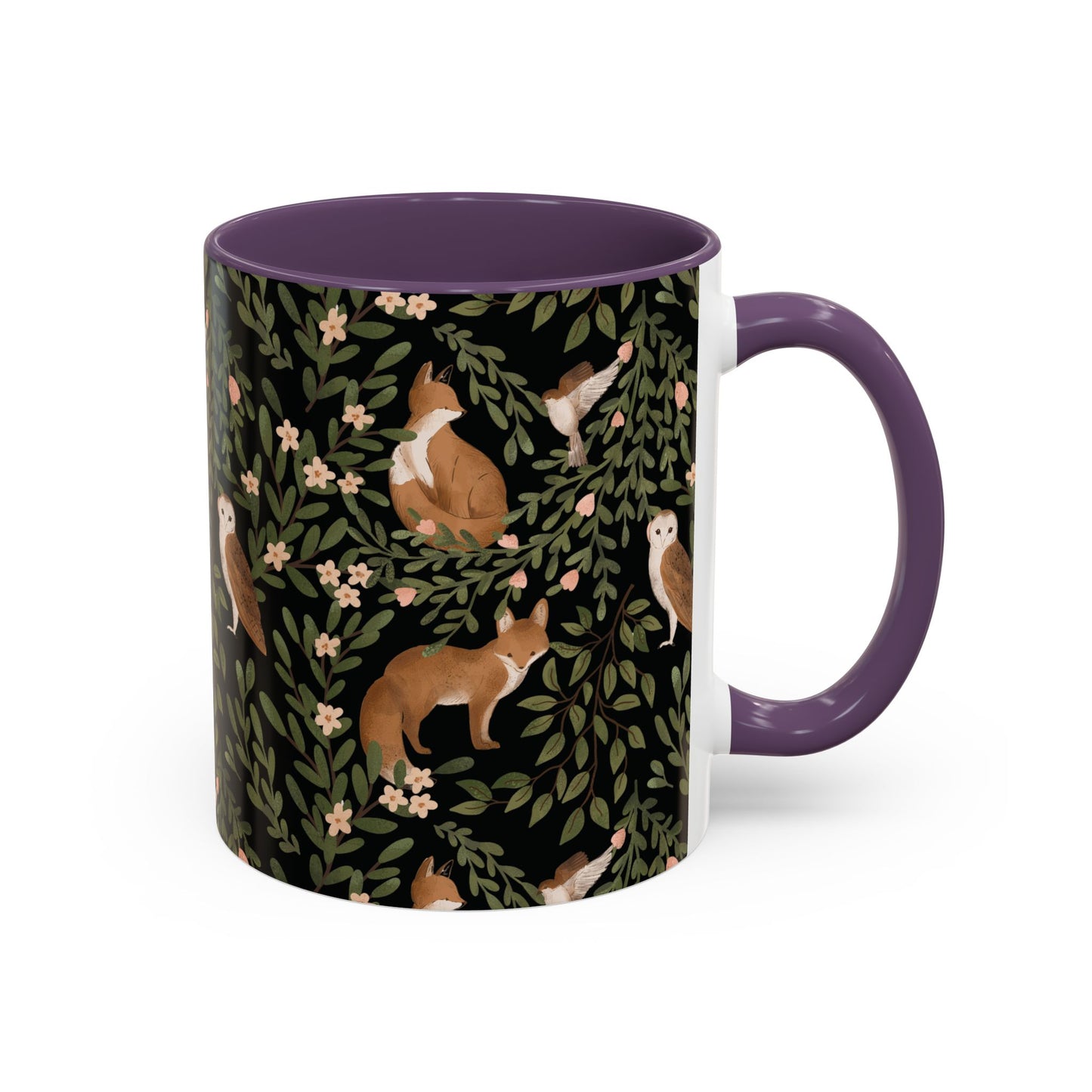 Mug - Little Fox and Owl Woodland Scene Coffee Cup