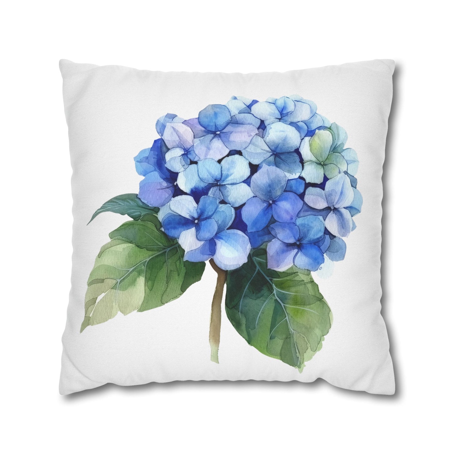 Floral Hydrangea Square Pillowcase - Cozy Home Decor