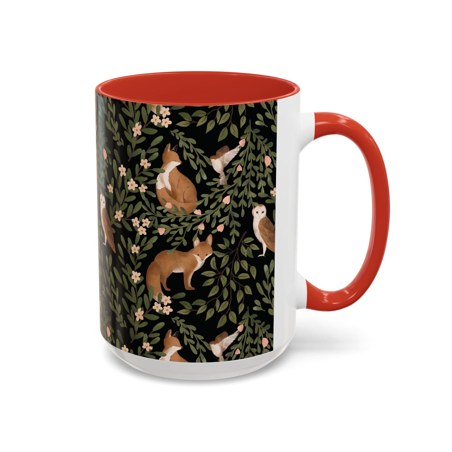 Mug - Little Fox and Owl Woodland Scene Coffee Cup