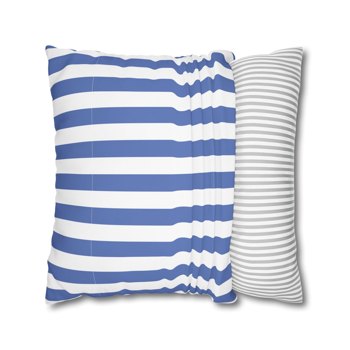 Cozy Striped Throw Pillowcase, Decorative Cushion Cover, Modern Home Decor, Gift for Friends, Nautical Themed Accent