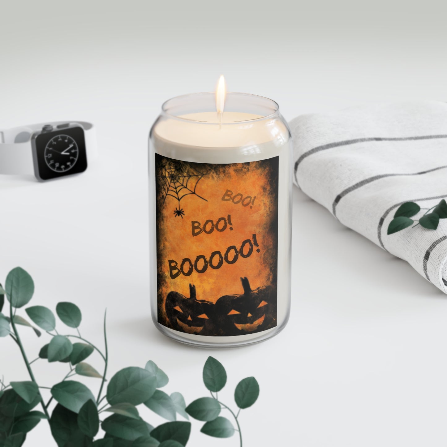 Soy Candles, Halloween Pumpkin Spiderweb Fragrances, Scary Autumn Boo Decor, Candle Set Gift, Home Decor, Fall Party Favors, Halloween
