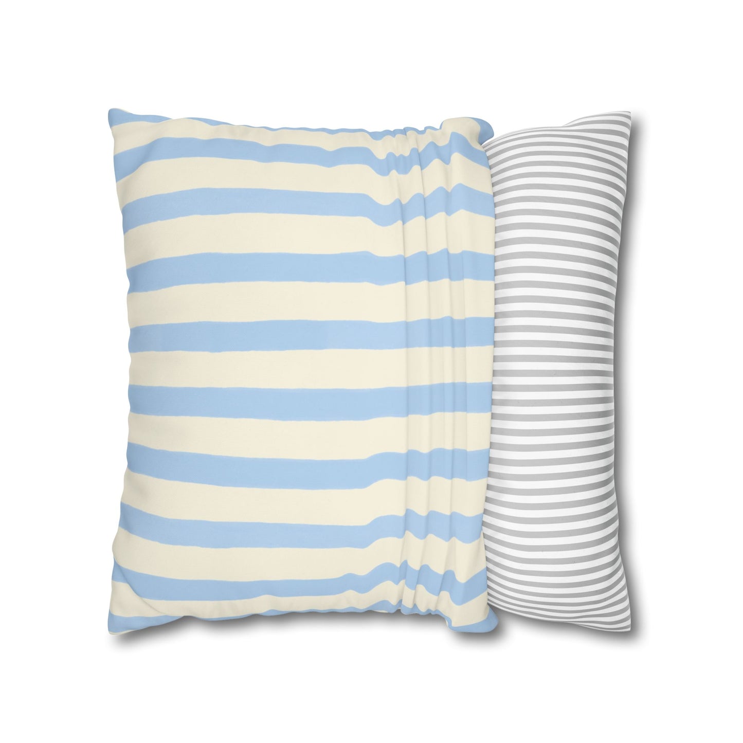 Stripe Patterned Decorative Pillowcase, Cozy Home Decor, Nautical Accent, Living Room Accessory, Perfect for Gifts and Resale