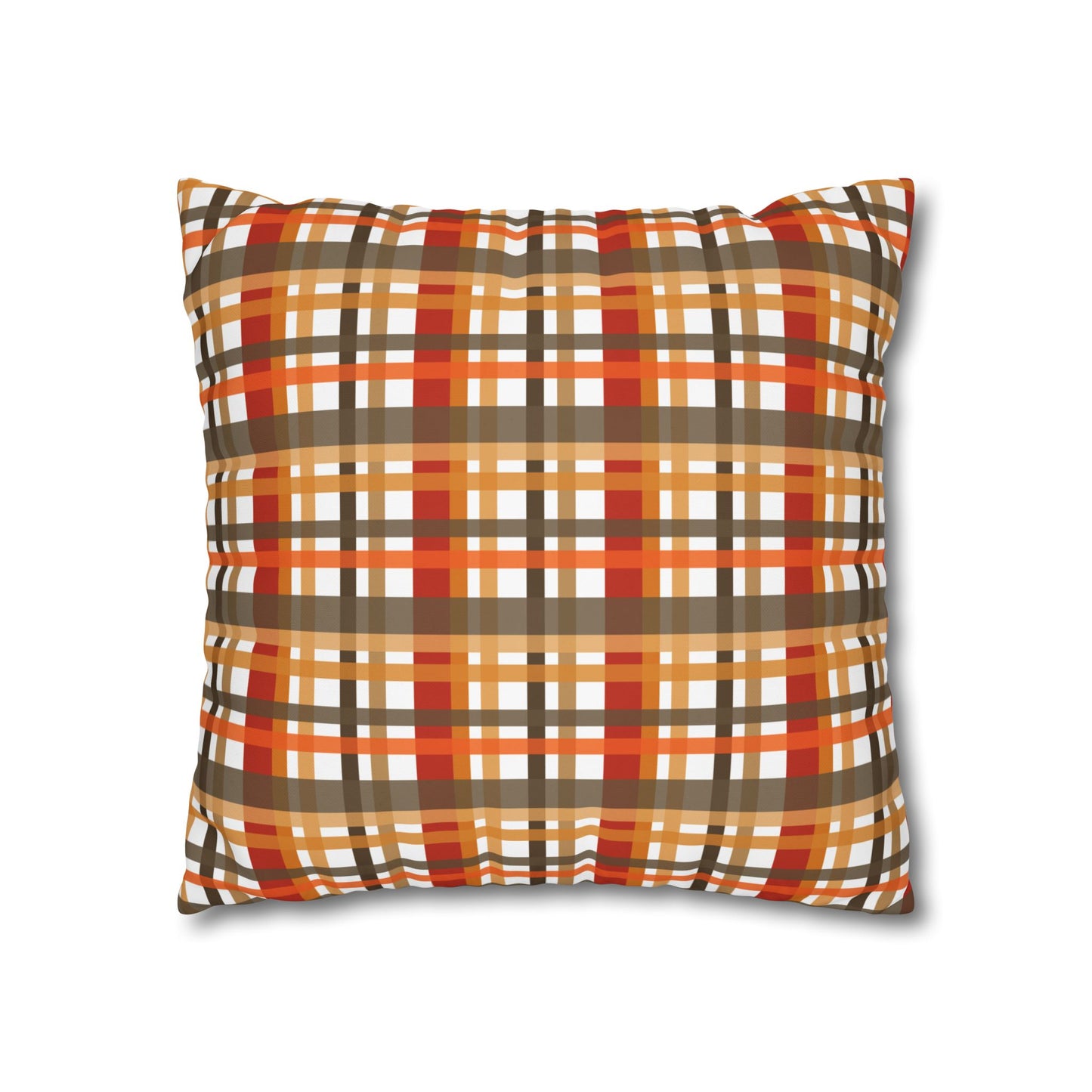 Cozy Plaid Throw Pillowcase, Autumn Decor Pillow, Home Accents, Thanksgiving Gift, Comfortable Couch Accessory