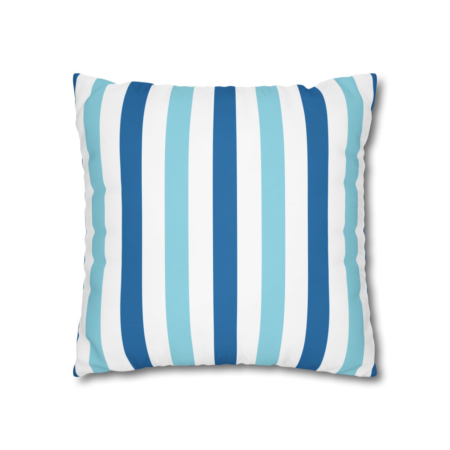 Coastal Striped Pillowcase, Beach Decor, Nautical Home Accessories, Throw Pillow Cover, Living Room Cushion Cover