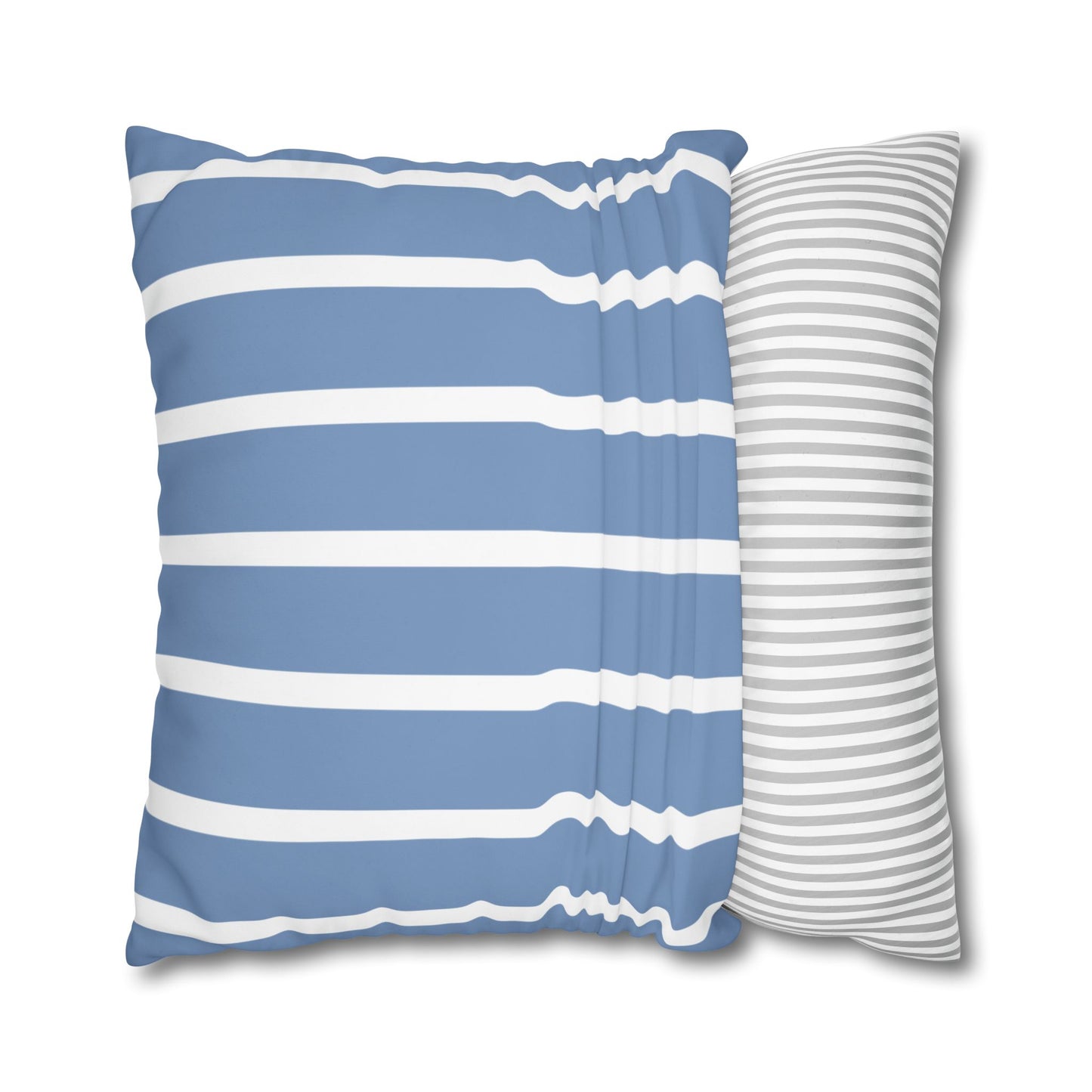 Stylish Striped Throw Pillowcase, Decorative Cushion Cover, Modern Home Decor, Blue Stripe Accent Pillow, Gift for Couch Lovers