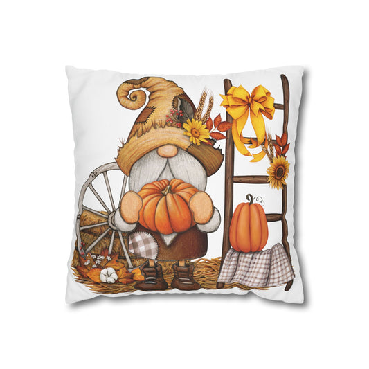 Autumn Gnome Pillowcase, Fall Home Decor, Cozy Throw Pillow Cover, Seasonal Cushion, Thanksgiving Gift Idea, Farmhouse Decor