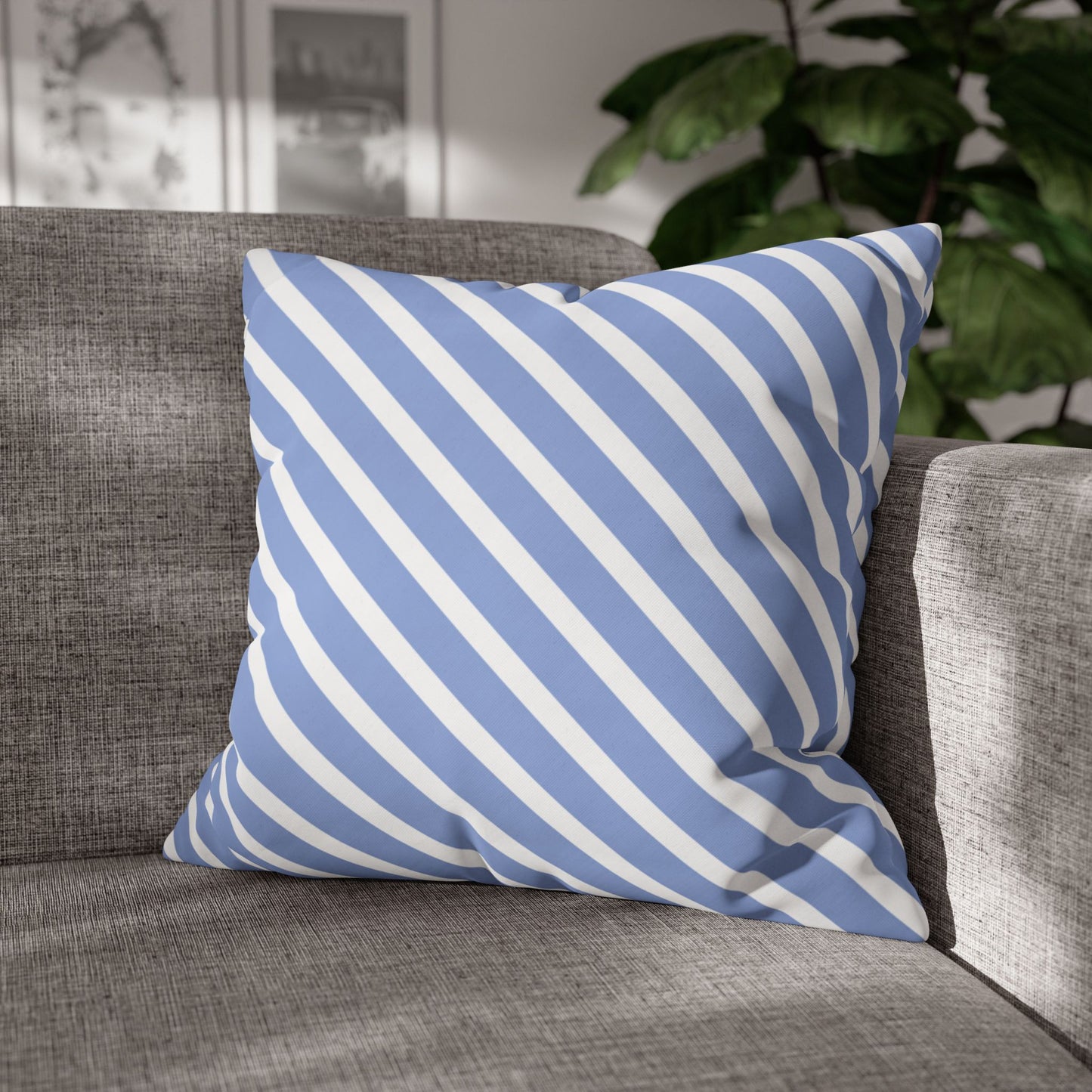 Striped Decorative Pillowcase for Cozy Home Decor, Modern Living, Birthday Gift, Housewarming, Seasonal Accent