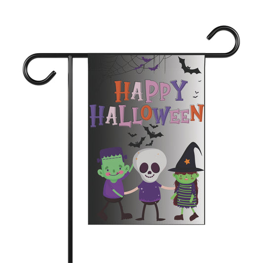 Happy Halloween Garden Banner, Festive Outdoor Decor for Fall Celebrations, Seasonal Yard Sign, Trick or Treat Decorations