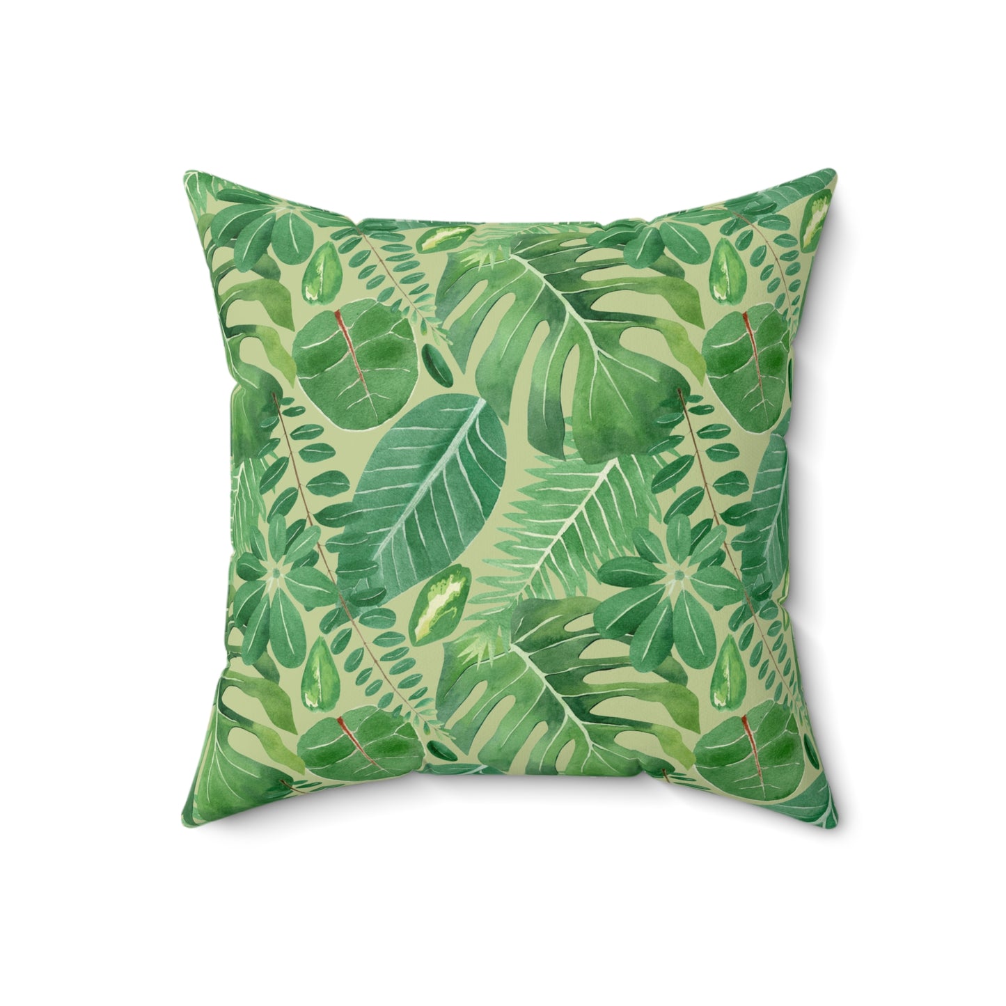 Tropical Botanical Pillow, Home Decor Accent, Jungle Vibes Cushion, Nature Themed Gift, Summer Pillow for Living Room