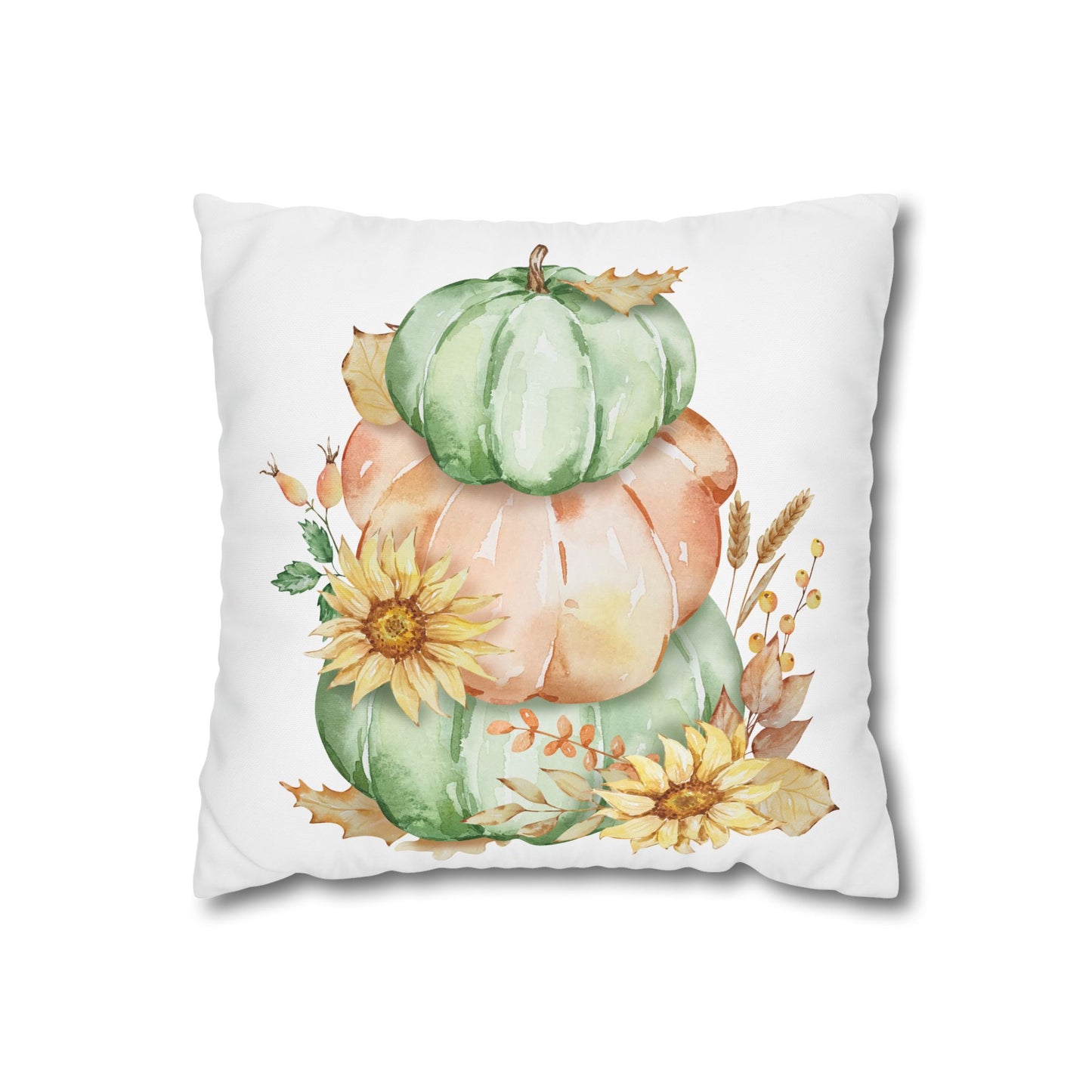 Fall Pumpkin Decor Pillowcase, Cozy Autumn Throw Pillow, Farmhouse Cushion Cover, Seasonal Home Accent, Thanksgiving Gift