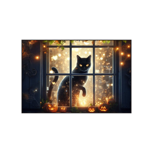 Soy Candles, Halloween Black Cat Design, Autumn and Fall Scents, 4 and 9oz, Home Decor, Spooky Vibes, Gift for Cat Lovers, Candle Lover