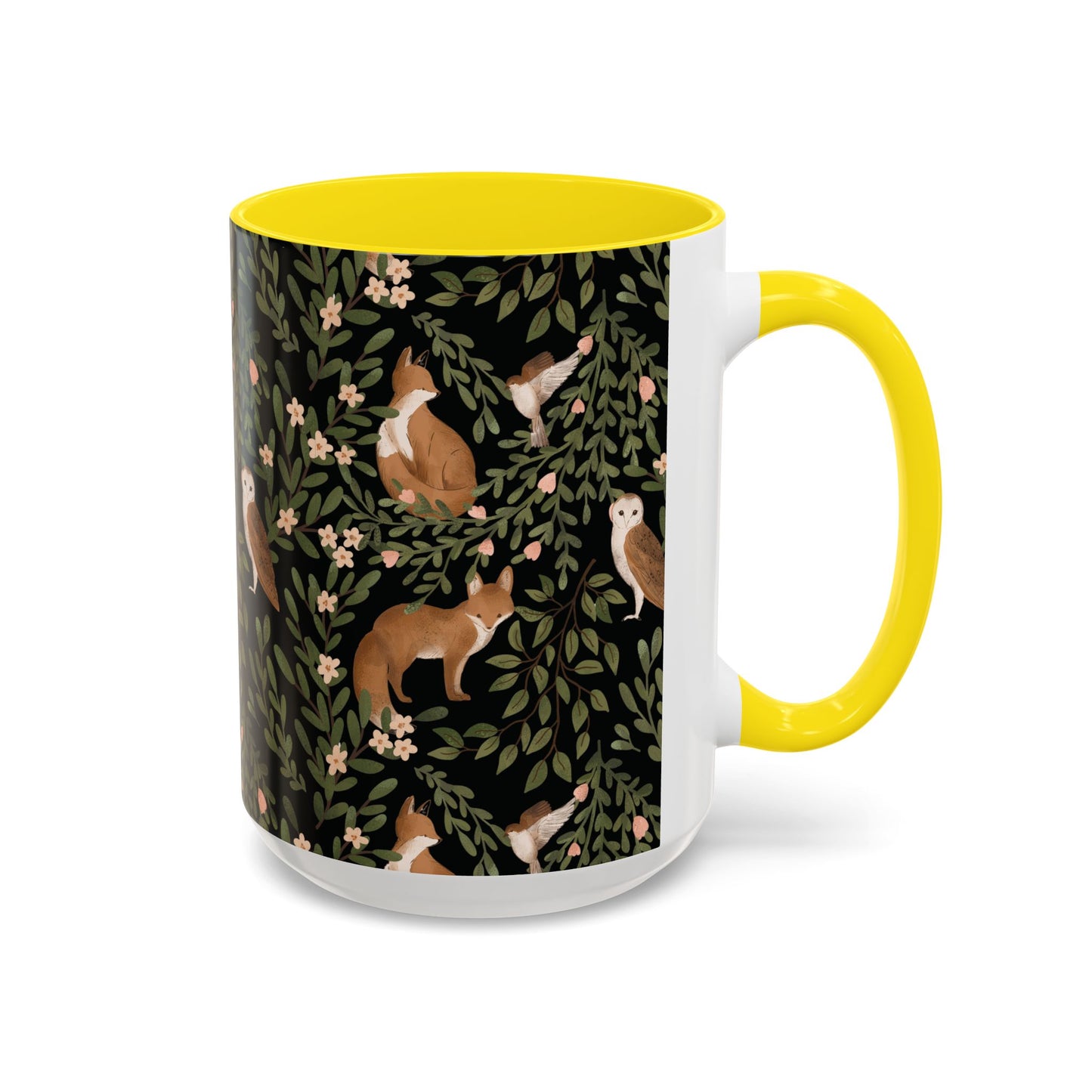 Mug - Little Fox and Owl Woodland Scene Coffee Cup