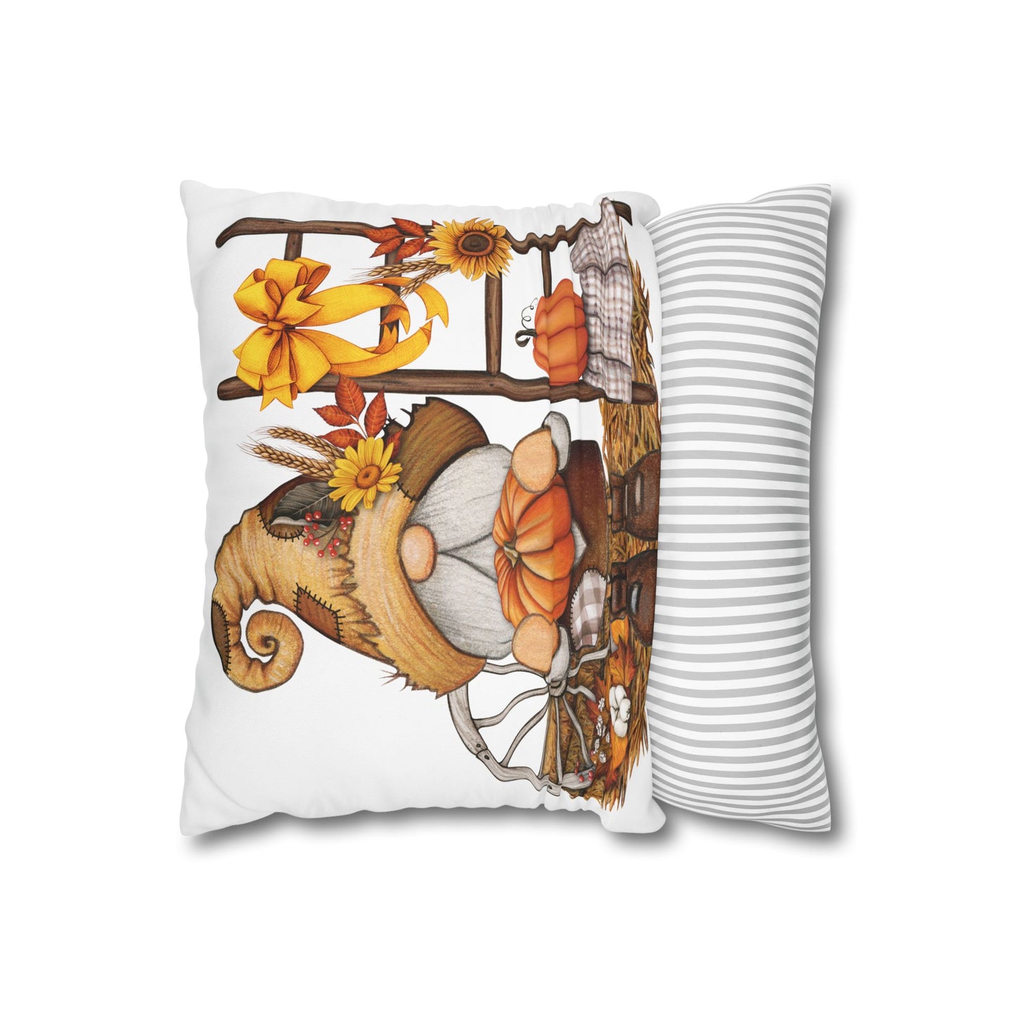 Autumn Gnome Pillowcase, Fall Home Decor, Cozy Throw Pillow Cover, Seasonal Cushion, Thanksgiving Gift Idea, Farmhouse Decor