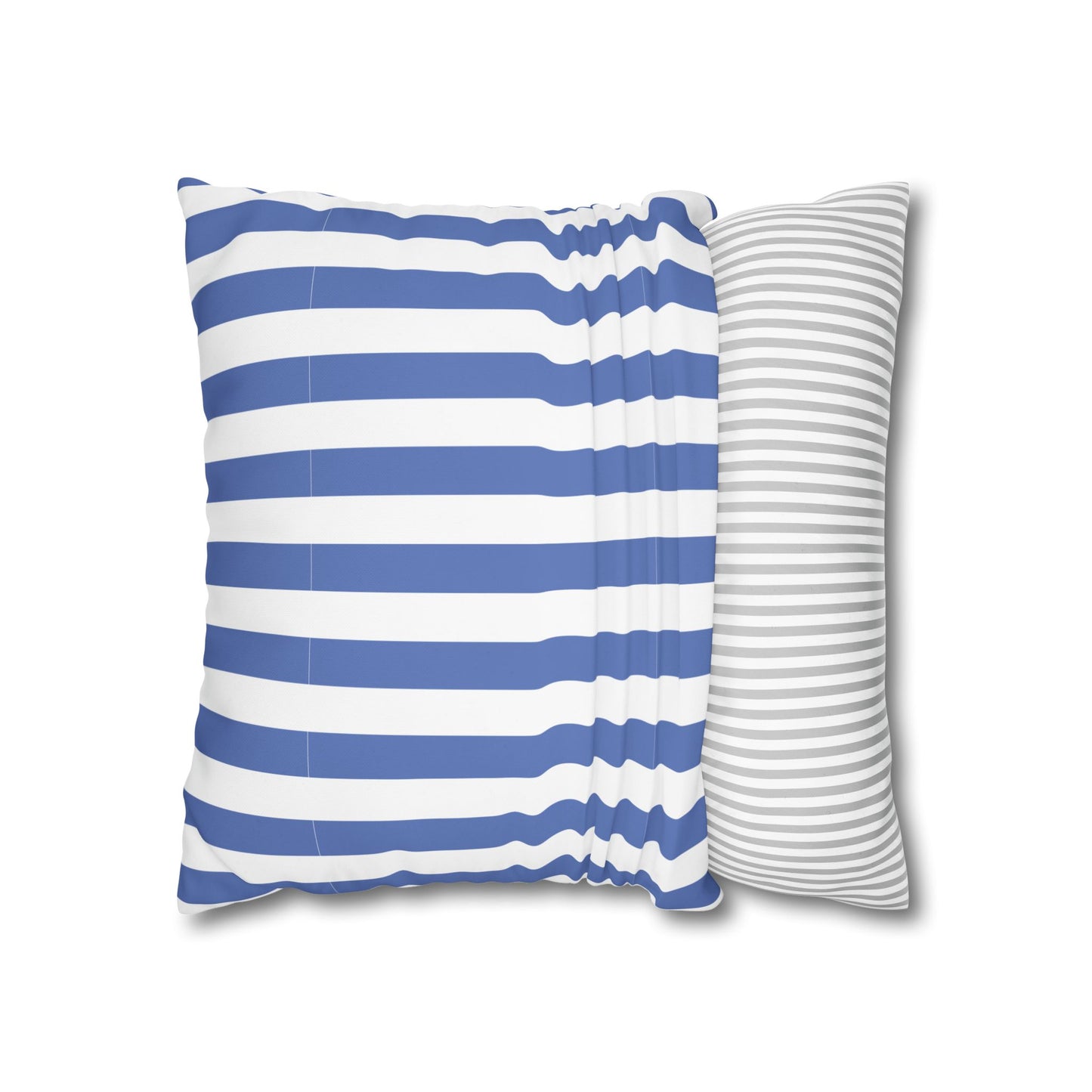Cozy Striped Throw Pillowcase, Decorative Cushion Cover, Modern Home Decor, Gift for Friends, Nautical Themed Accent