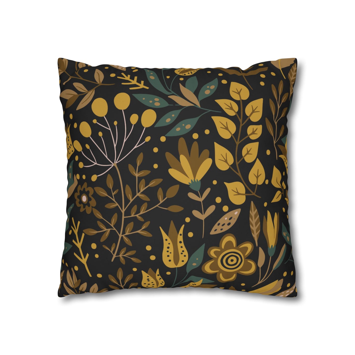 Bohemian Floral Pillowcase, Decorative Cushion Cover, Home Decor, Cozy Living Room, Gift for Her, Eco-Friendly Pillow Cover