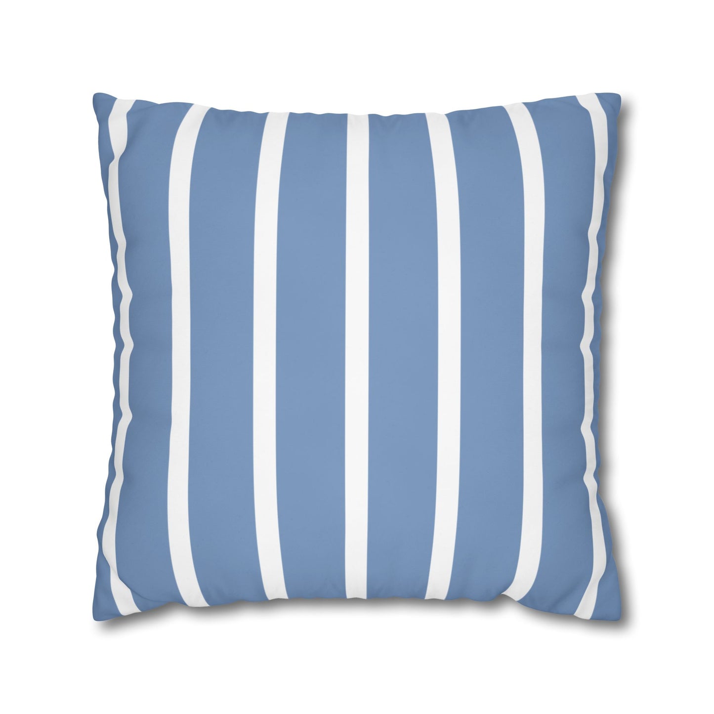 Stylish Striped Throw Pillowcase, Decorative Cushion Cover, Modern Home Decor, Blue Stripe Accent Pillow, Gift for Couch Lovers