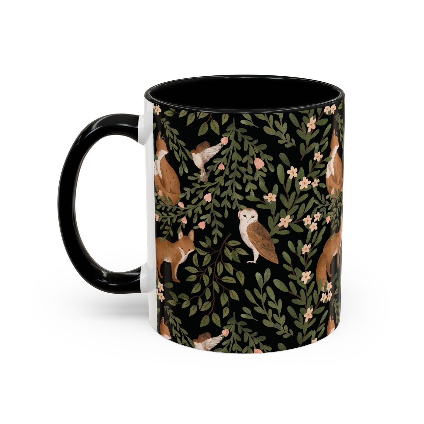 Mug - Little Fox and Owl Woodland Scene Coffee Cup