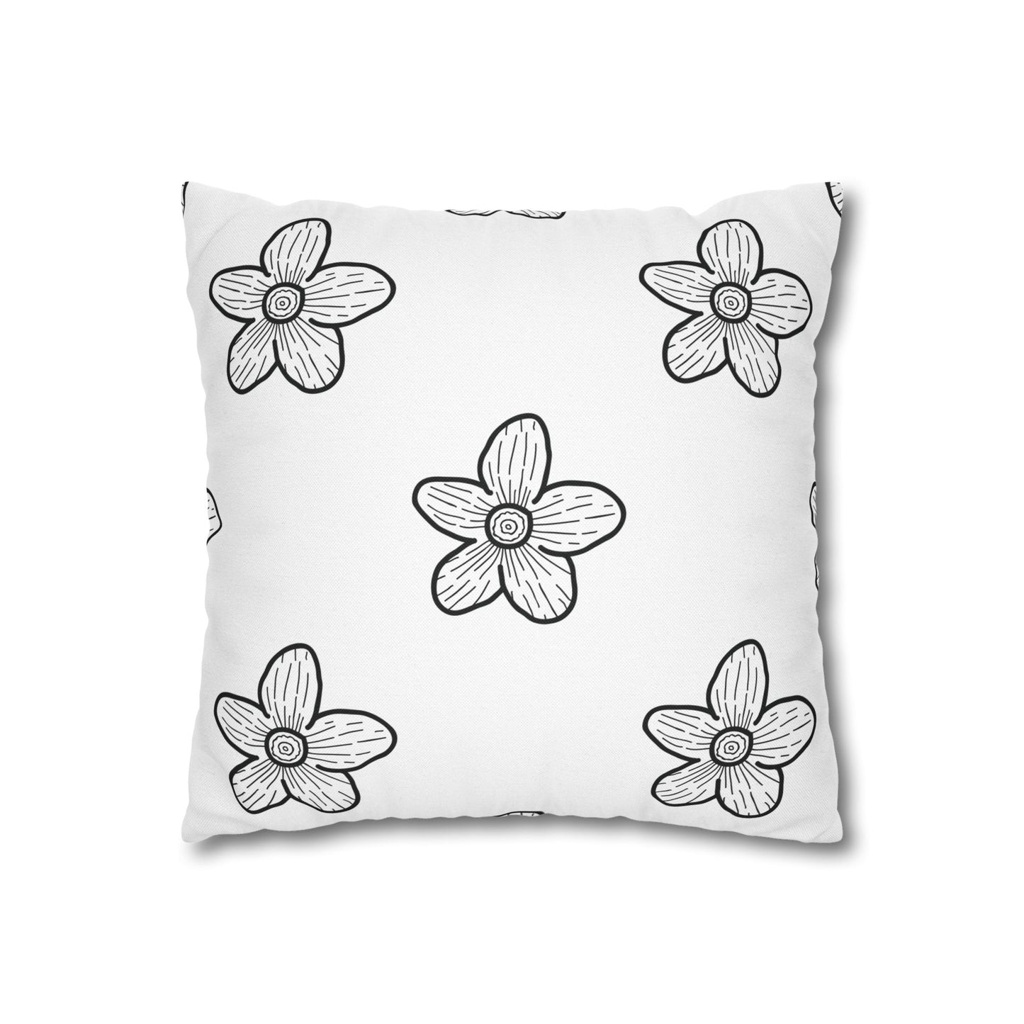 Chic Black and White Dragonfly Pillowcase, Home Decor, Floral Accent, Gift for Nature Lovers, Modern Bedroom, Relaxing Atmosphere