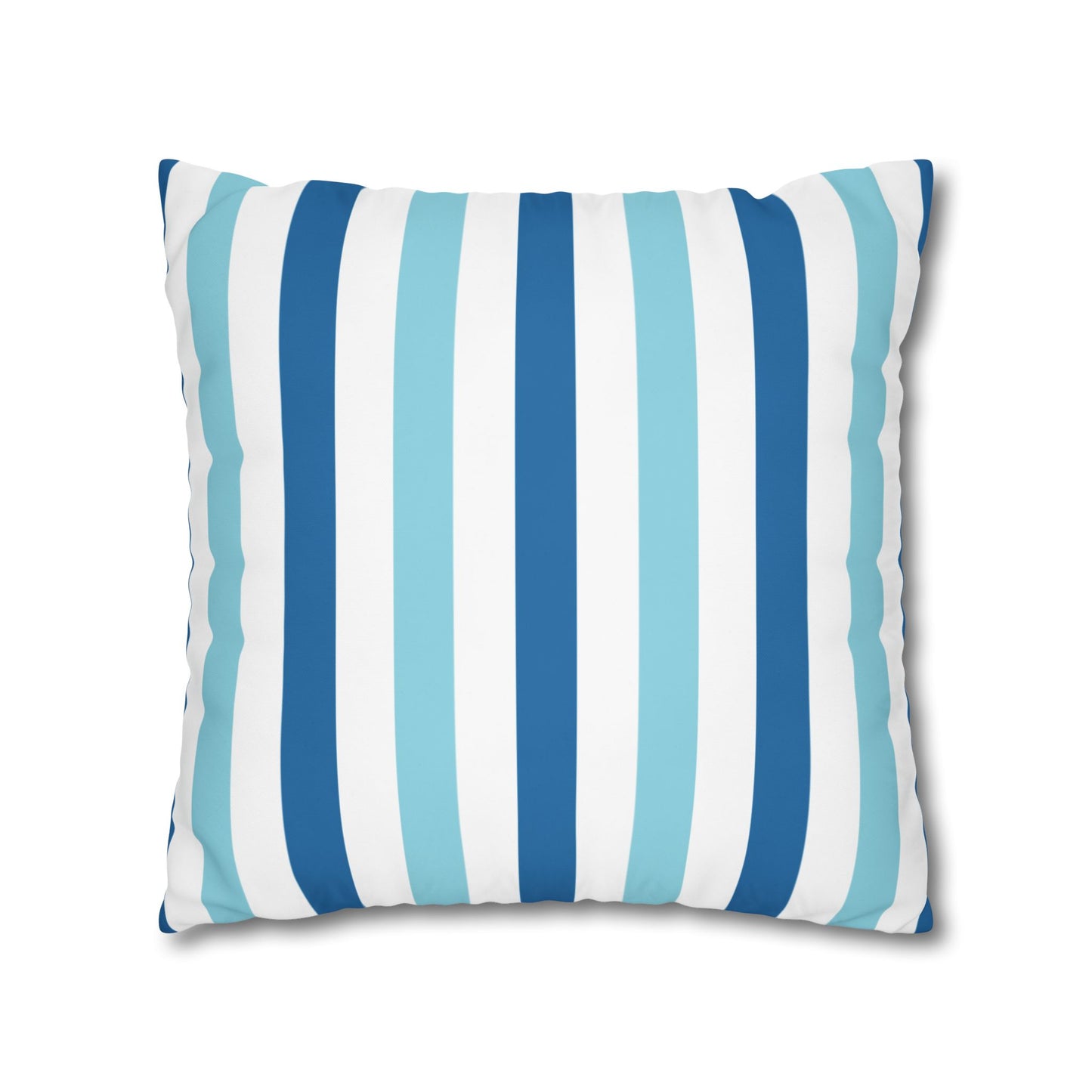 Coastal Striped Pillowcase, Beach Decor, Nautical Home Accessories, Throw Pillow Cover, Living Room Cushion Cover