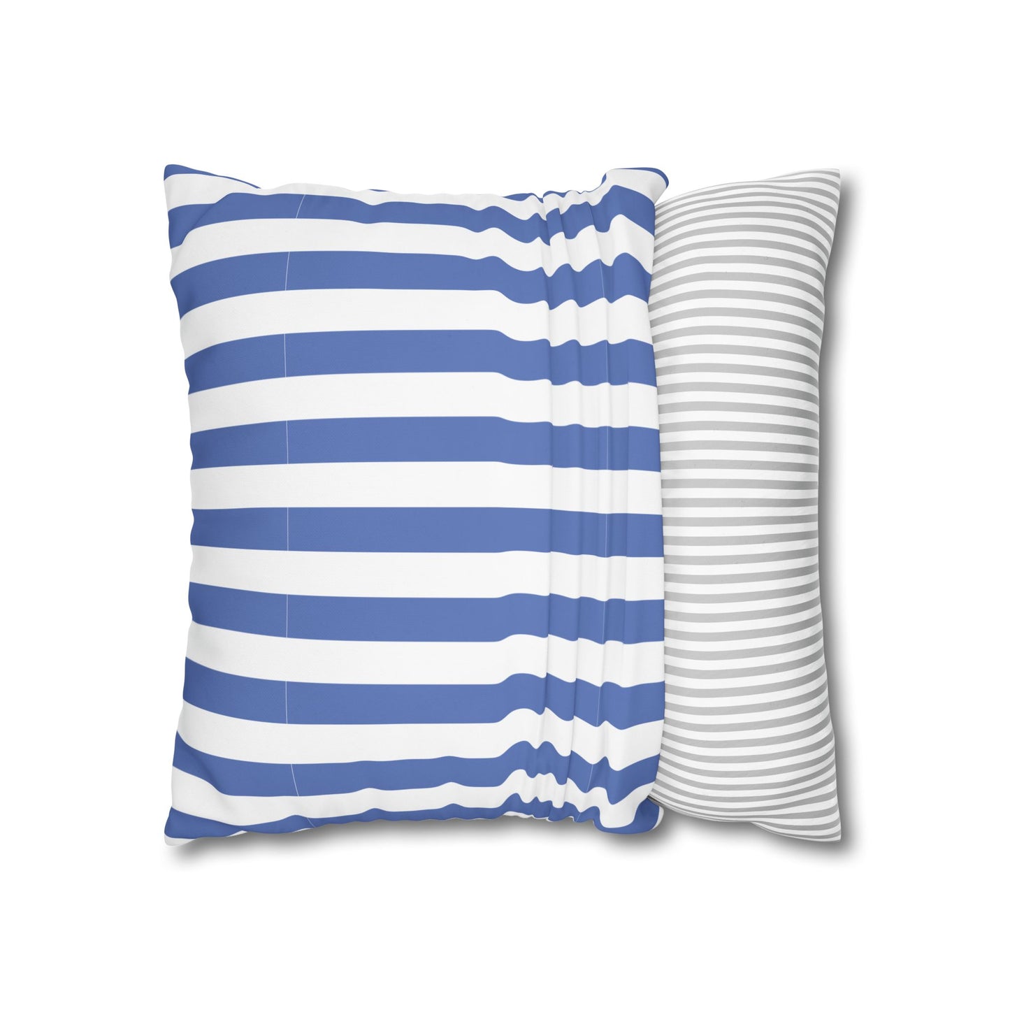 Cozy Striped Throw Pillowcase, Decorative Cushion Cover, Modern Home Decor, Gift for Friends, Nautical Themed Accent