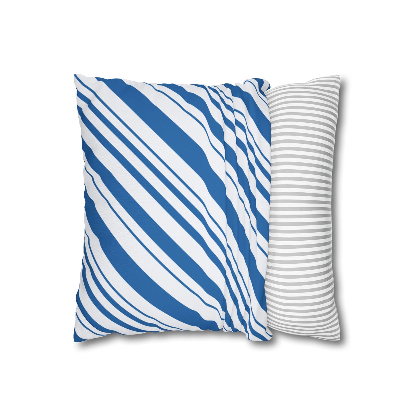 Stylish Blue Striped Pillowcase, Modern Home Décor, Cozy Couch Accessory, Gift for Housewarming, Nautical Theme Decoration