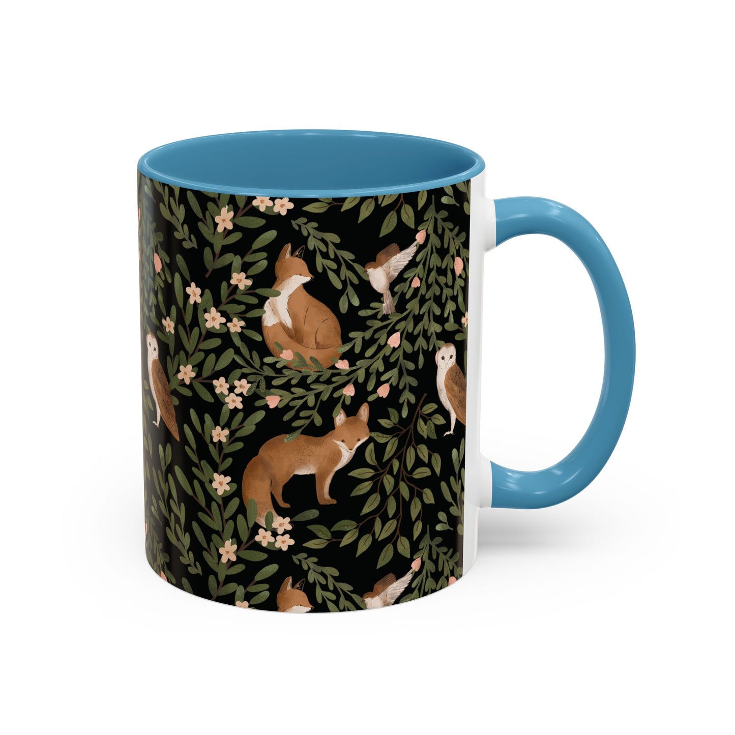 Mug - Little Fox and Owl Woodland Scene Coffee Cup