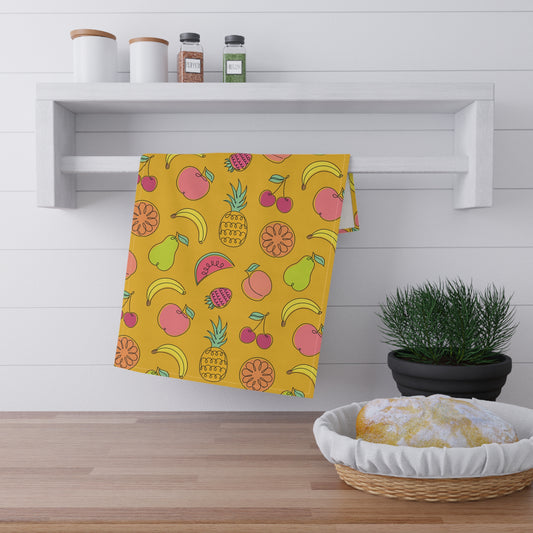 Fruitful Whimsy: A Tea Towel Delight - Yellow - FWTT