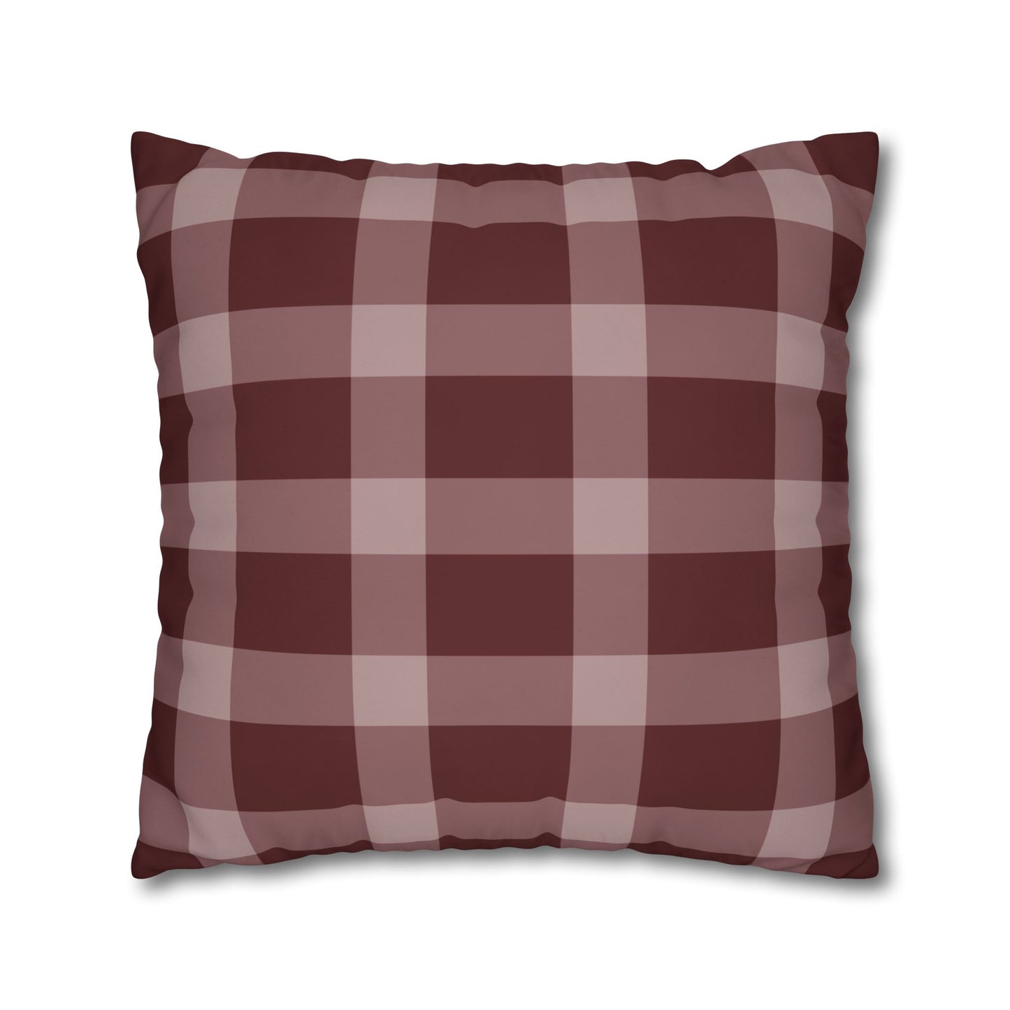 Rustic Checkered Pillowcase, Cozy Home Decor, Farmhouse Style Cushion Cover, Stylish Living Room Accessory, Gift for Weddings, Housewarming