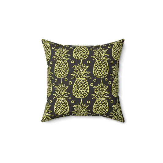 Pineapple Pattern Decorative Pillow - Tropical Home Accent