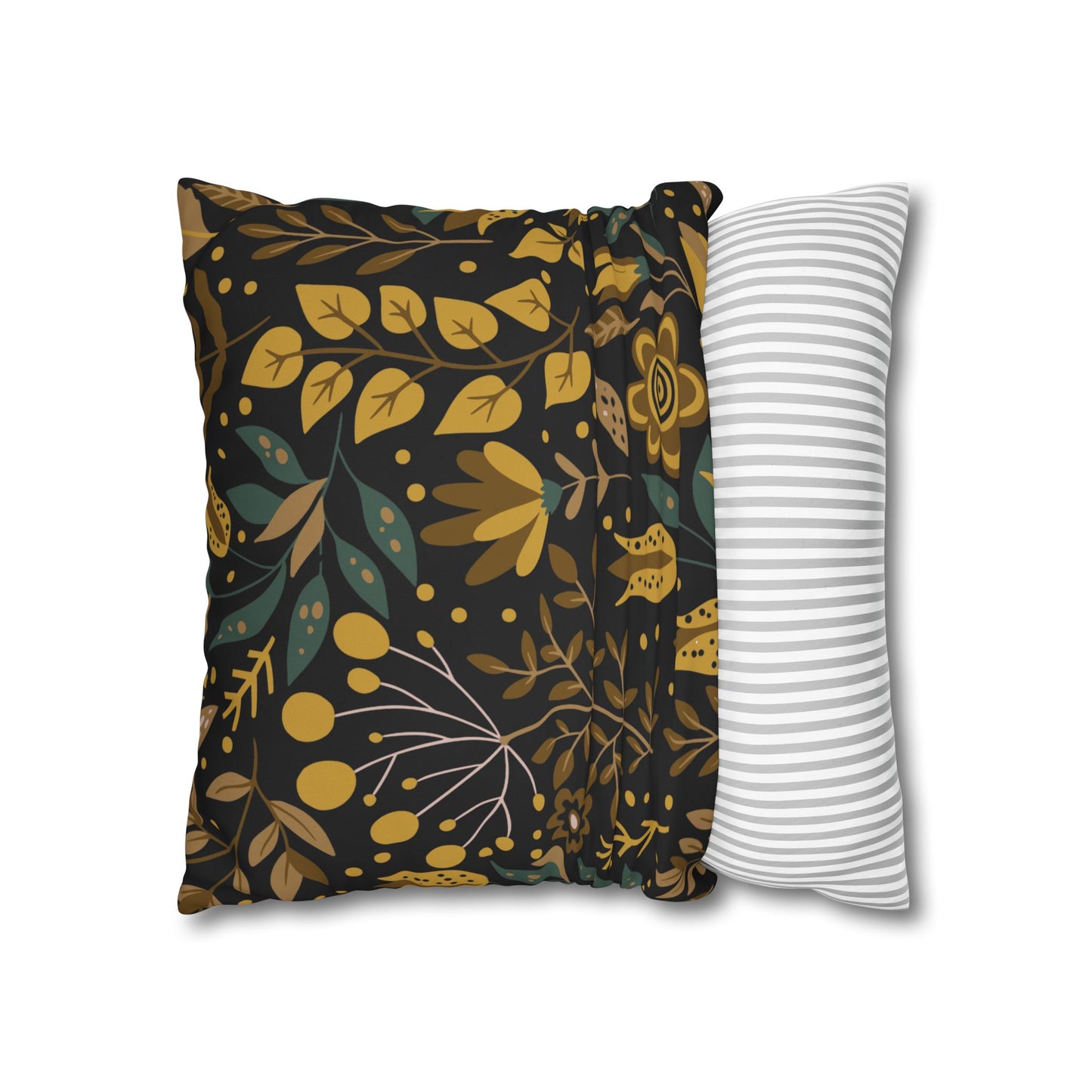 Bohemian Floral Pillowcase, Decorative Cushion Cover, Home Decor, Cozy Living Room, Gift for Her, Eco-Friendly Pillow Cover