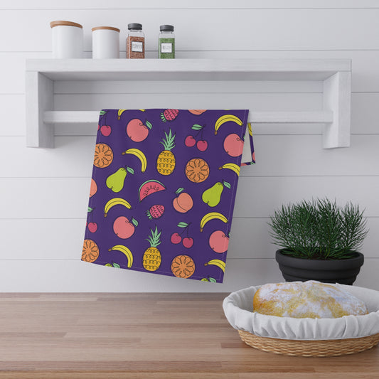 Fruitful Whimsy: A Tea Towel Delight - Purple Passion - FWTT