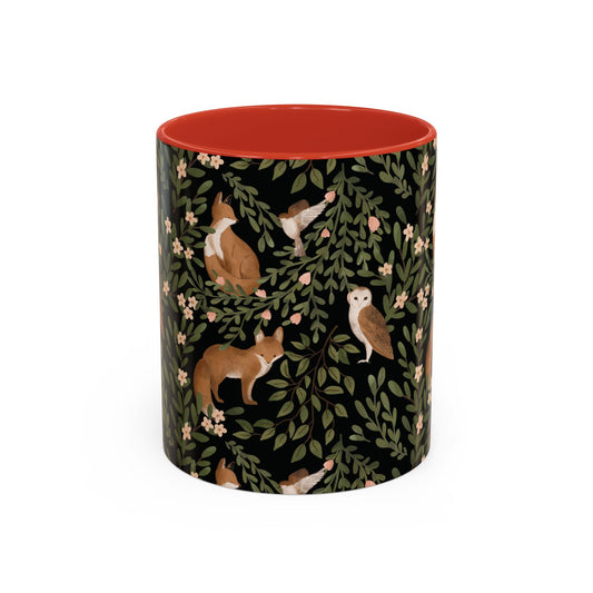 Mug - Little Fox and Owl Woodland Scene Coffee Cup
