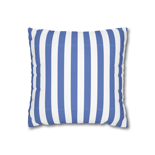 Cozy Striped Throw Pillowcase, Decorative Cushion Cover, Modern Home Decor, Gift for Friends, Nautical Themed Accent