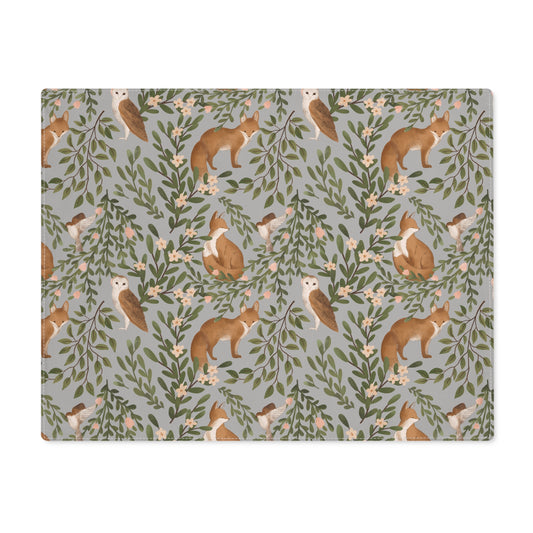 Woodland Charm - Placemat - Light Grey