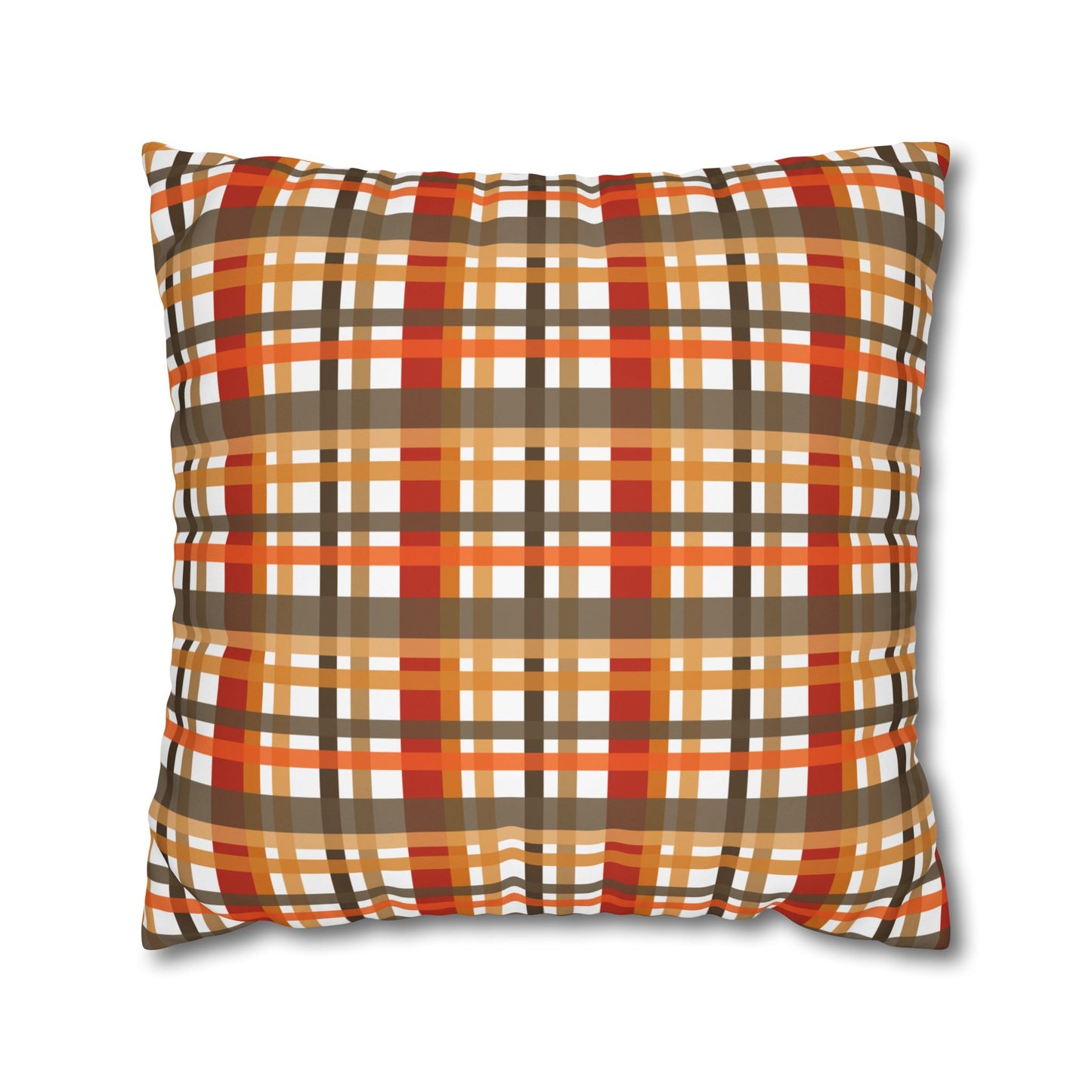 Cozy Plaid Throw Pillowcase, Autumn Decor Pillow, Home Accents, Thanksgiving Gift, Comfortable Couch Accessory