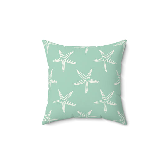 Coastal Starfish Throw Pillow – Beach-Inspired Home Decor