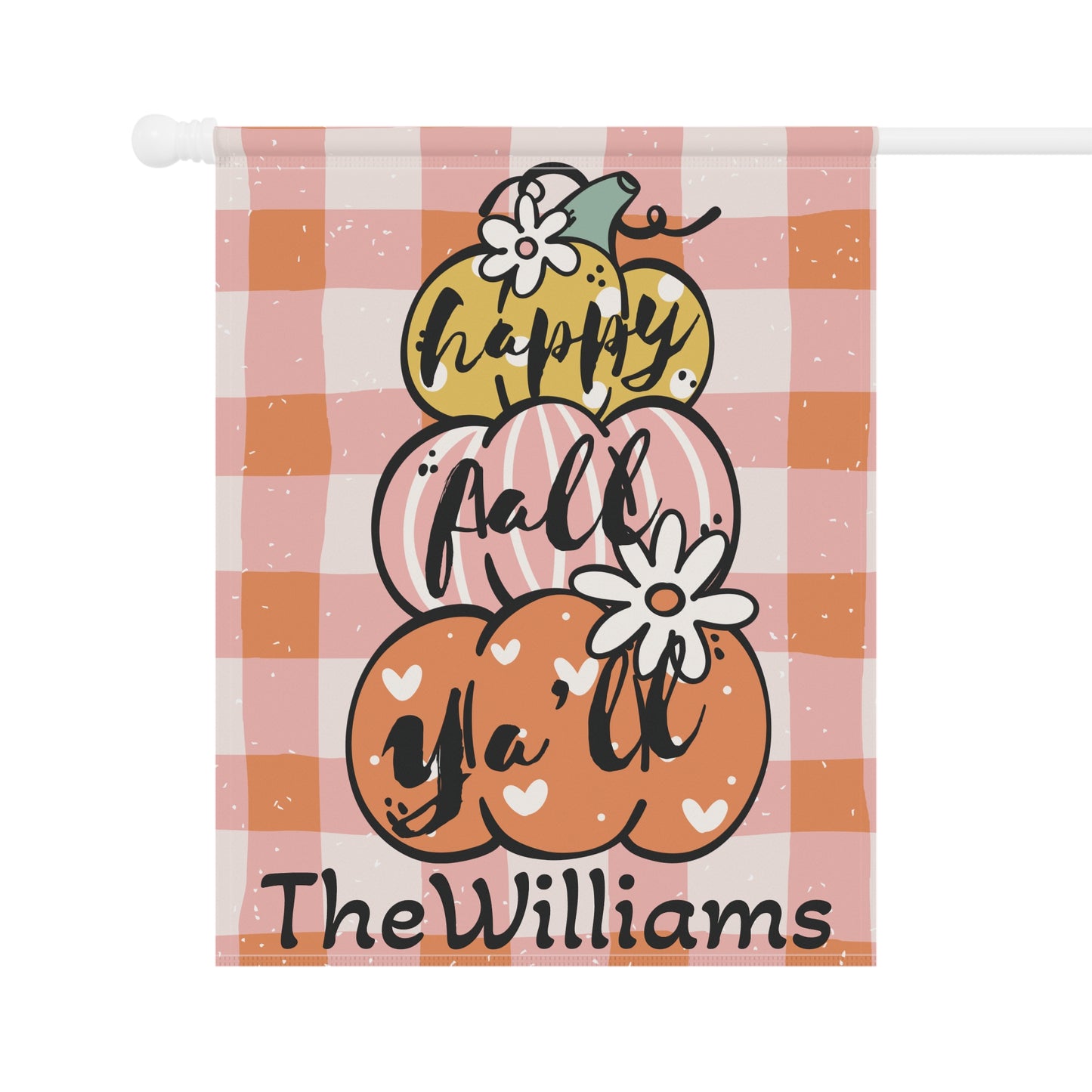 Happy Fall Garden Banner, Autumn Decor for Home, Seasonal Yard Flag, Thanksgiving Decoration, Outdoor Garden Sign