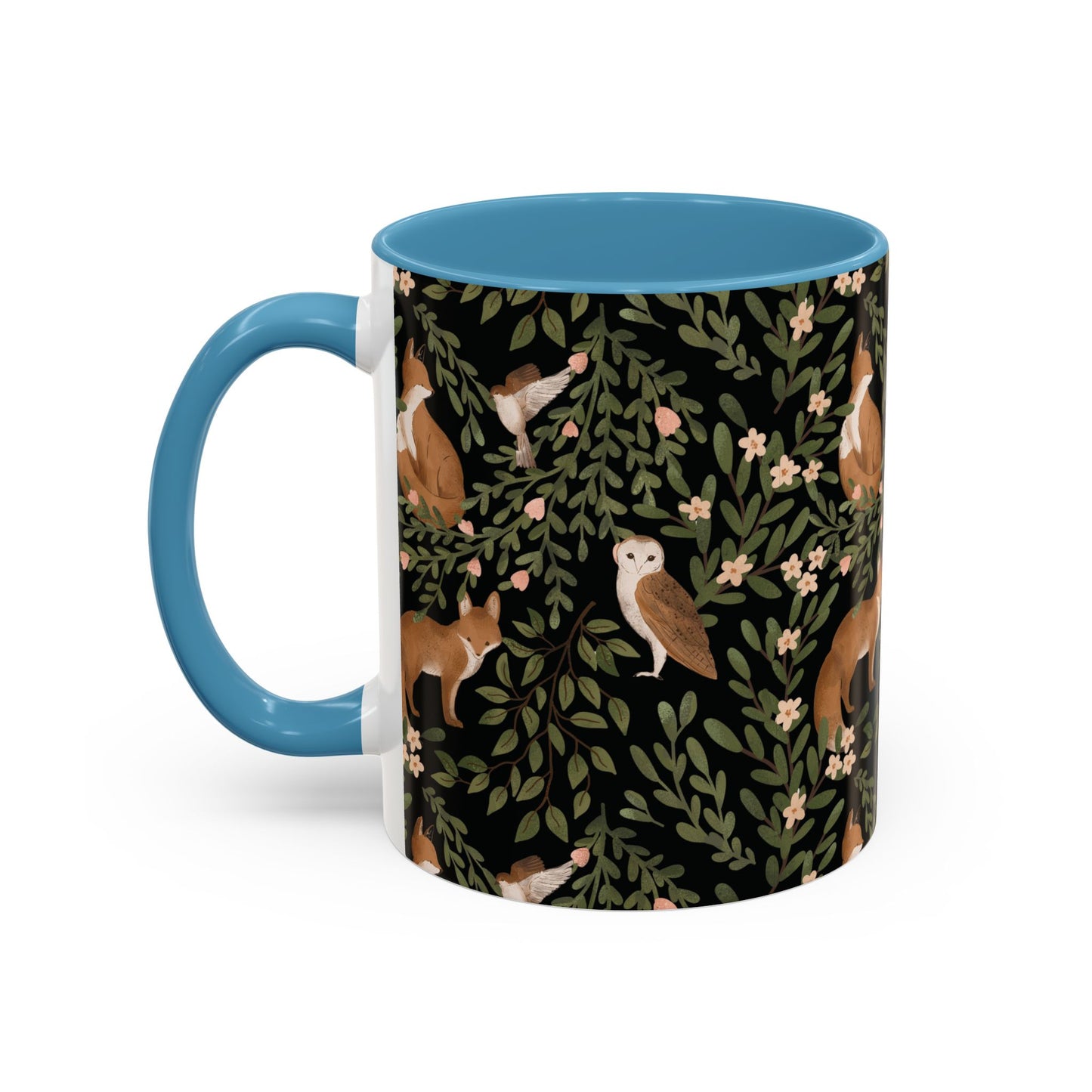 Mug - Little Fox and Owl Woodland Scene Coffee Cup