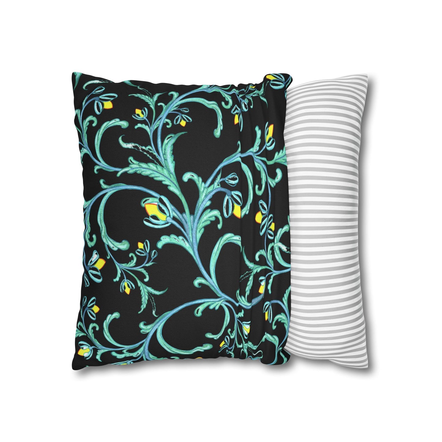 Midnight Sky and Turquoise Dragonfly Decorative Pillowcase, Home Decor, Living Room Accent, Gift for Nature Lovers, Bird Lovers, Boho Home