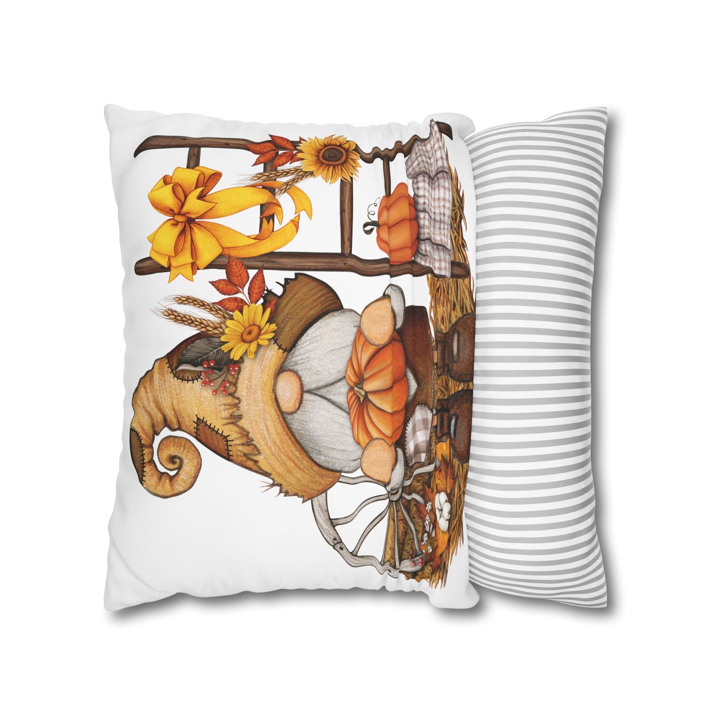 Autumn Gnome Pillowcase, Fall Home Decor, Cozy Throw Pillow Cover, Seasonal Cushion, Thanksgiving Gift Idea, Farmhouse Decor