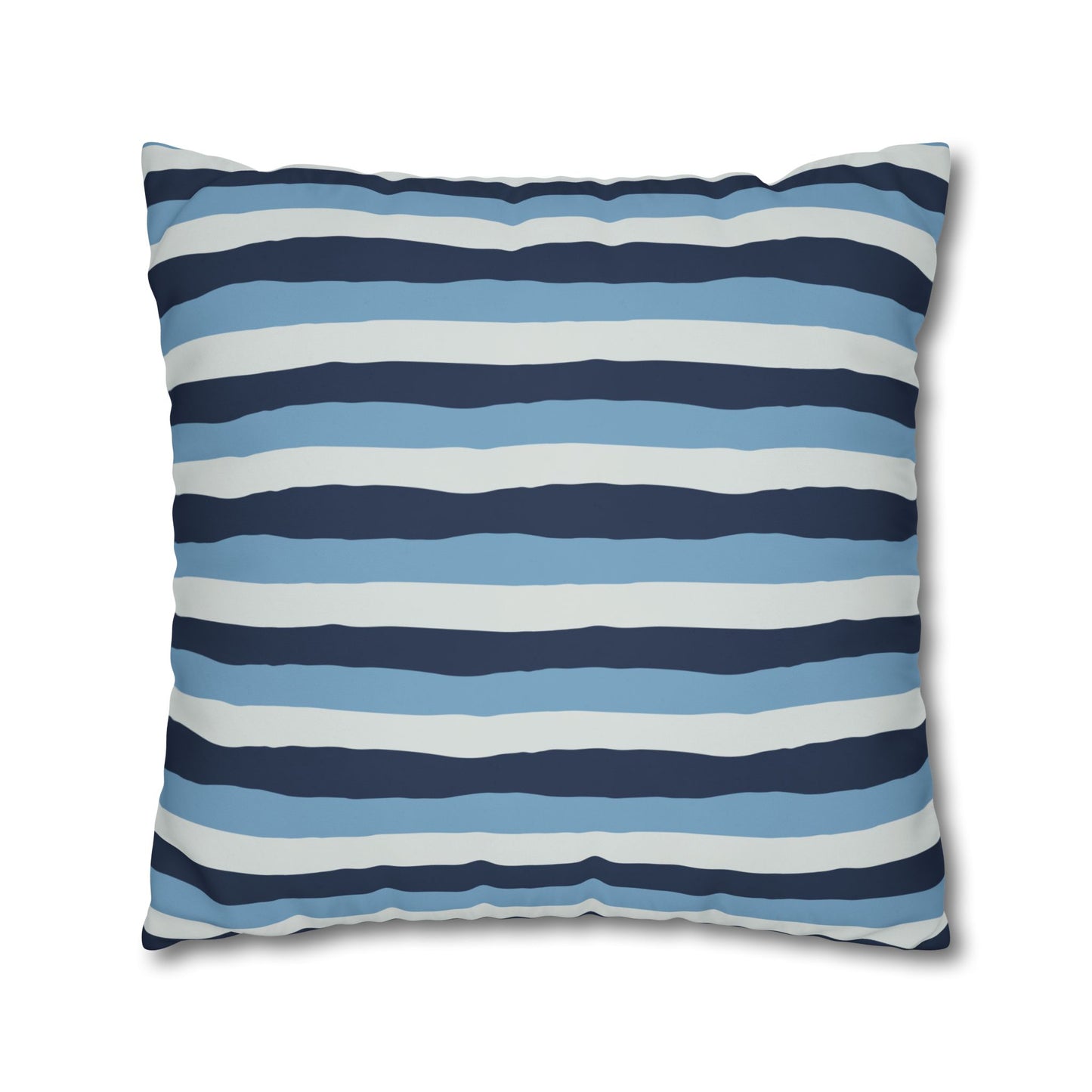 Nautical Striped Pillowcase, Cozy Decorative Throw Pillow, Beach House Decor, Summer Home Accent, Unique Gift Idea