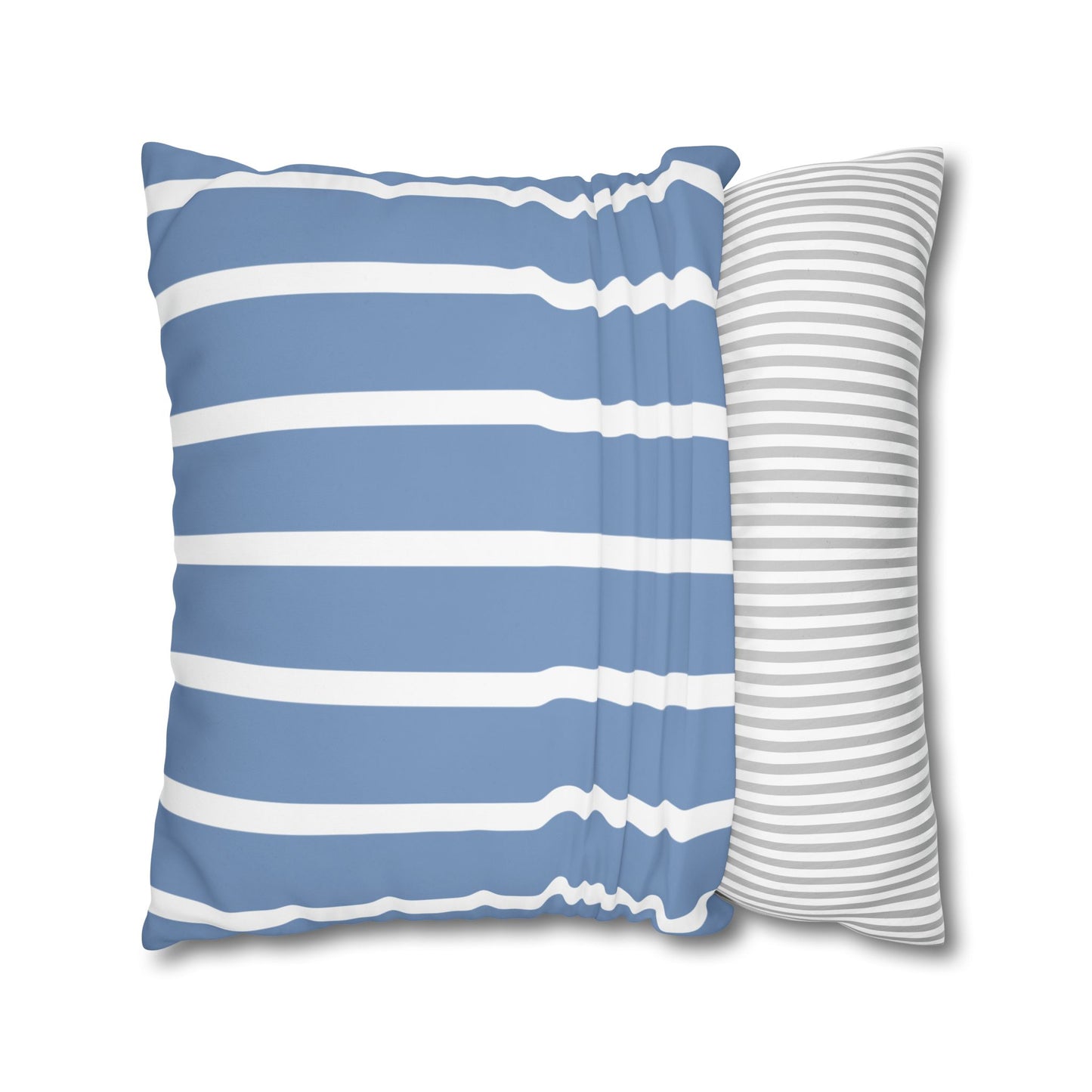Stylish Striped Throw Pillowcase, Decorative Cushion Cover, Modern Home Decor, Blue Stripe Accent Pillow, Gift for Couch Lovers