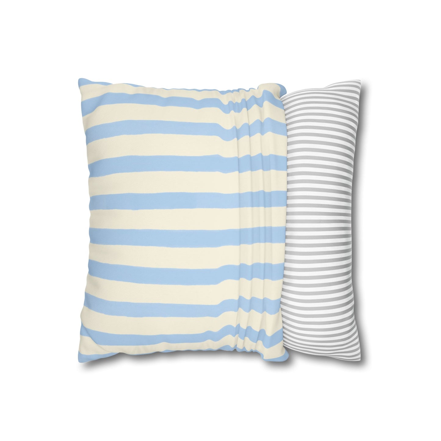 Stripe Patterned Decorative Pillowcase, Cozy Home Decor, Nautical Accent, Living Room Accessory, Perfect for Gifts and Resale