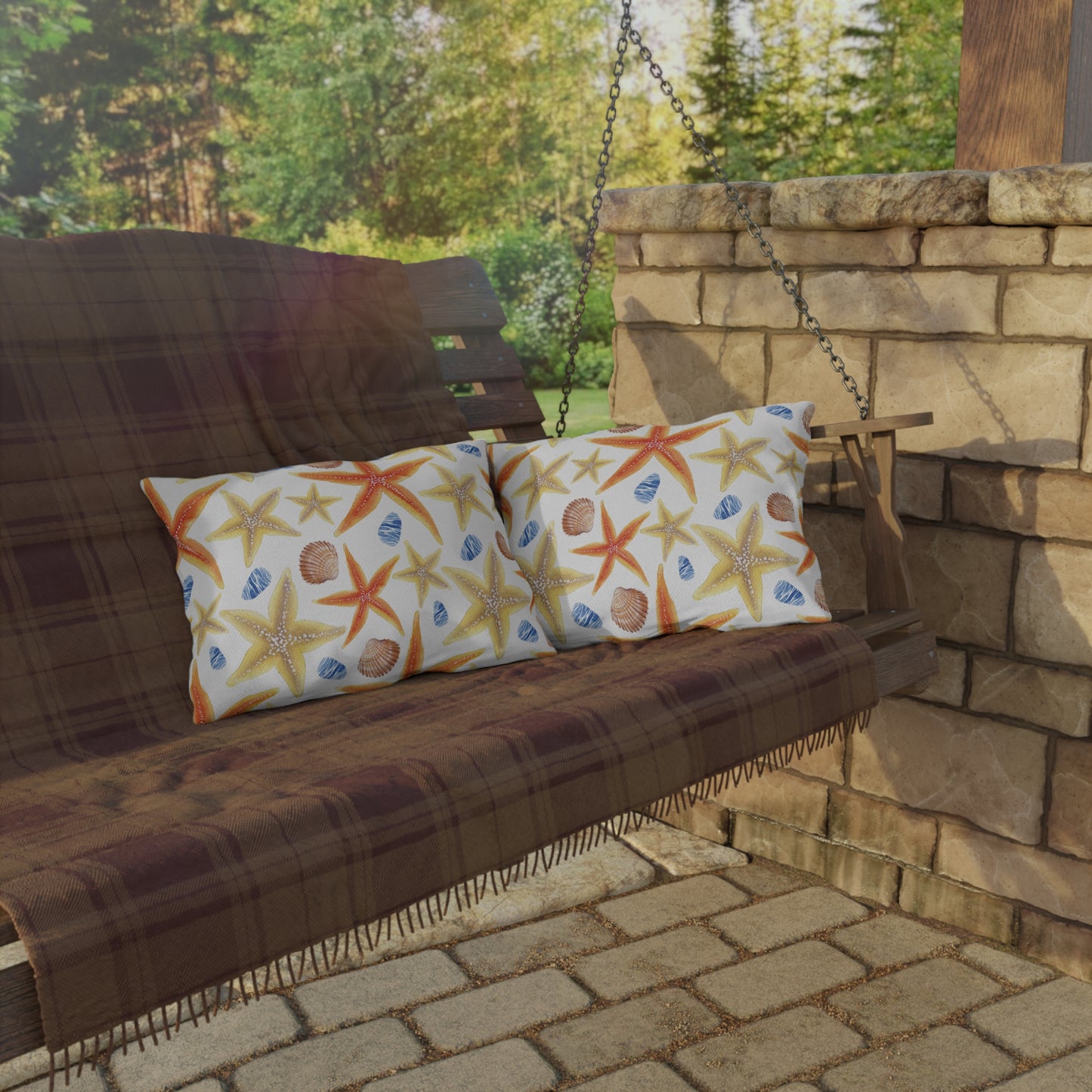 Beach-Themed Outdoor Pillows, Nautical Decor, Coastal Home Accessories, Summer Vibes, Garden and Patio Furniture