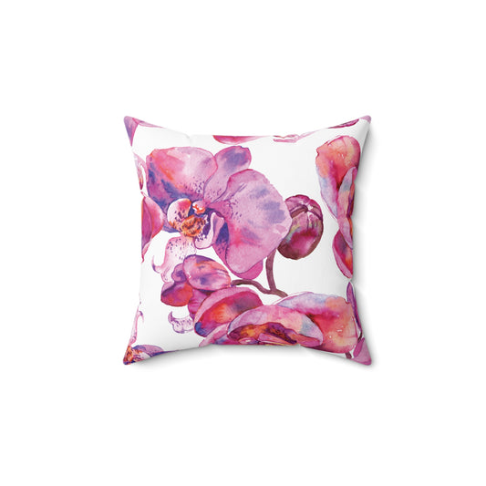 Vibrant Floral Throw Pillow, Decorative Cushion for Living Room, Gift for Mother's Day, Home Decor, Cozy Accent